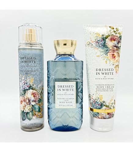 Amazon.com : Bath & Body Works Dressed In White 3 Piece Gift Set